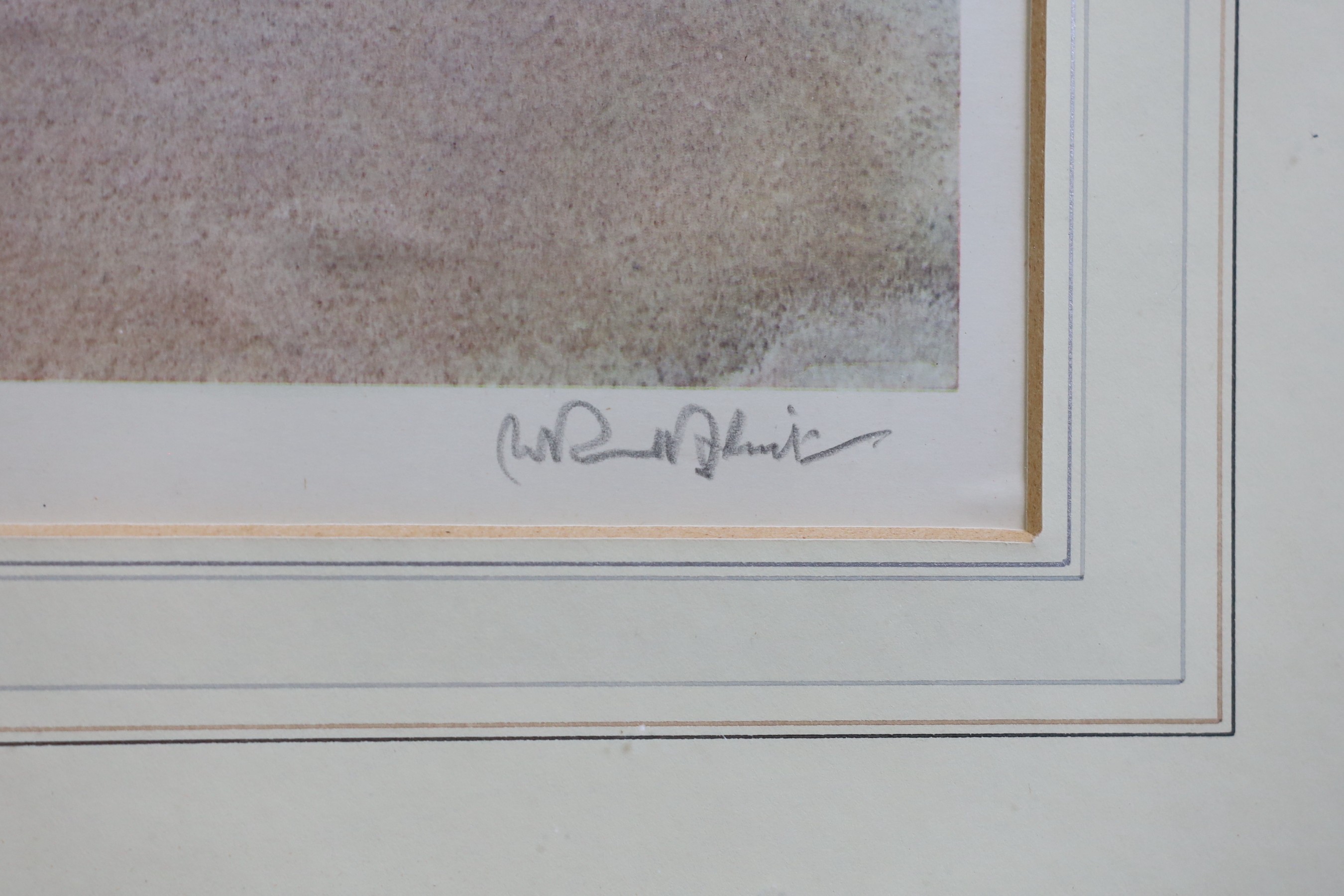 Sir William Russell Flint, signed limited edition print, 'Waves', 48 x 63cm